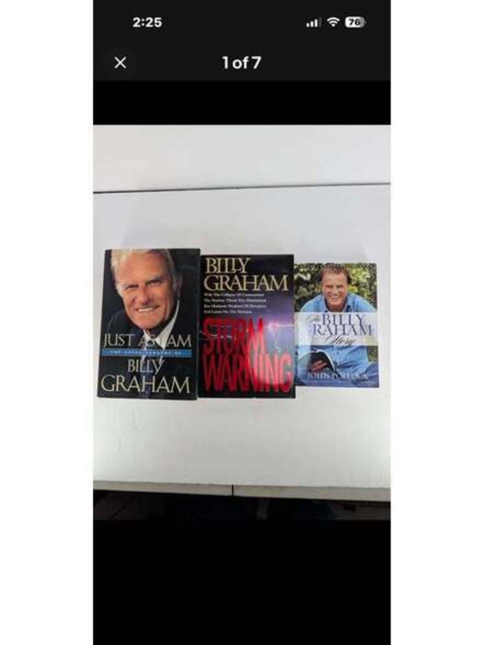 Billy Graham Book Lot of 3